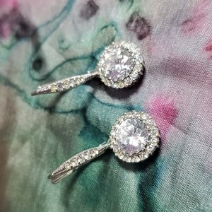 Sparkling rhinestone earrings